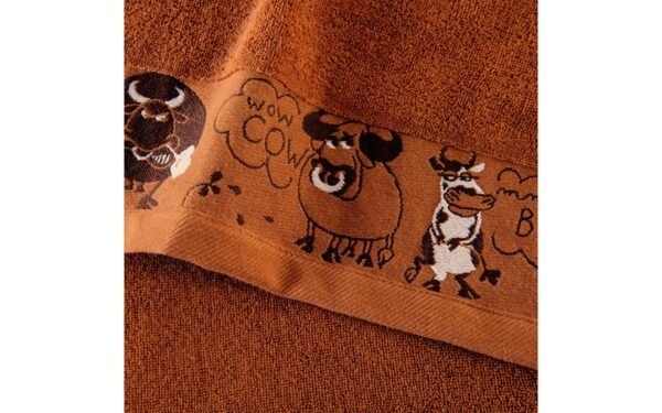 Ręcznik Cows Brązowy - obrazek 2